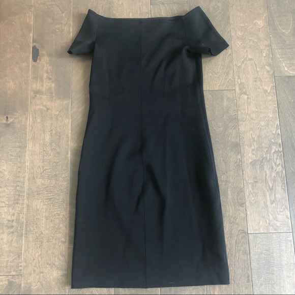 Helmut Lang Scuba Off Shoulder Dress Black Small - Picture 5 of 11